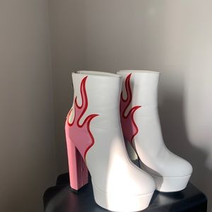 Flame High Heel Boots 🔥👢